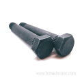 Carbon steel hex head ribbed neck bolt